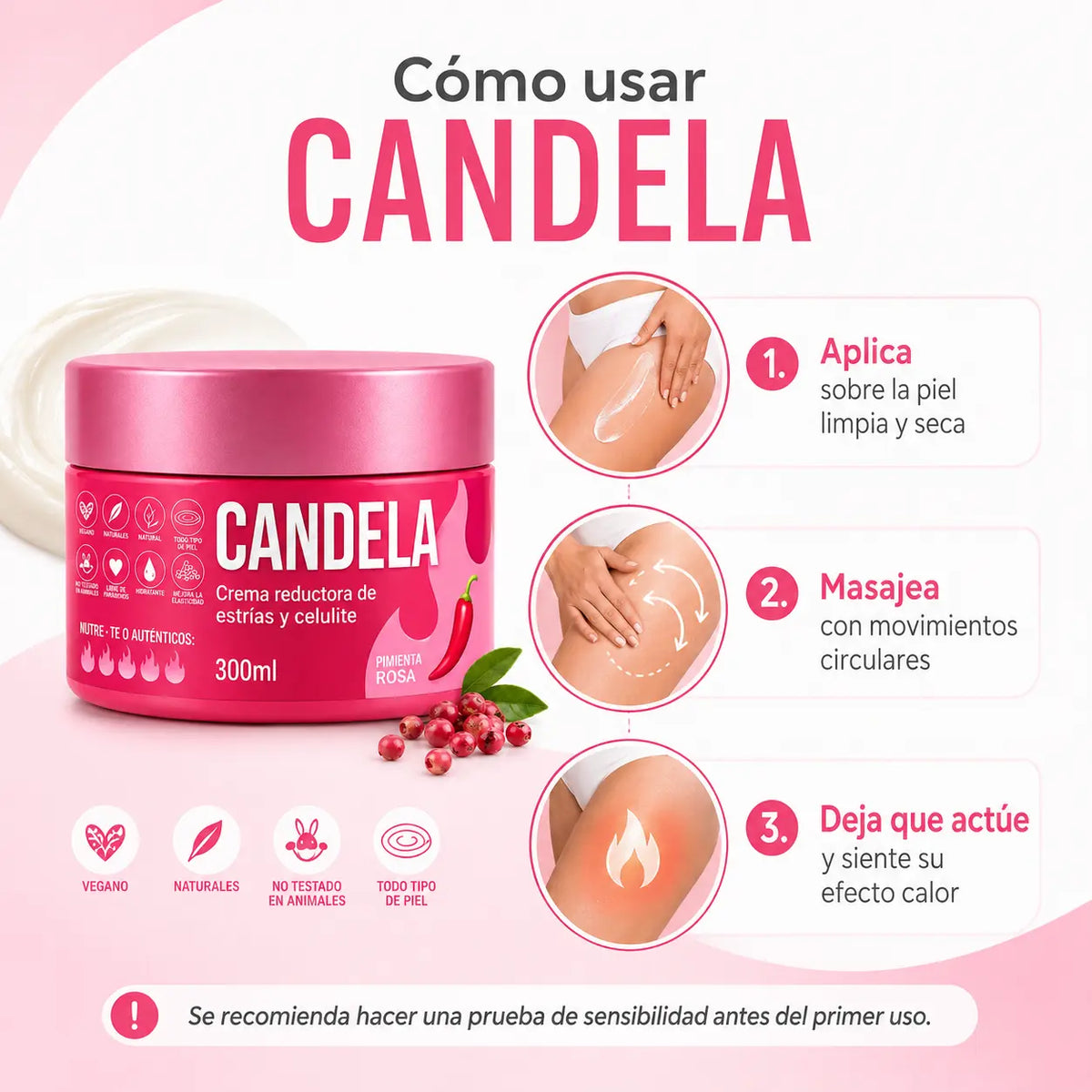 Piel visiblemente más lisa, firme y uniforme