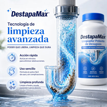 DestapaMax para mantener los desagües del hogar limpios y ayudar a reducir malos olores